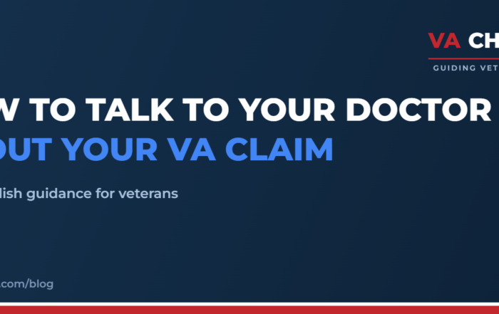 How to Talk to Your Doctor About Your VA Claim | VA Champion guide