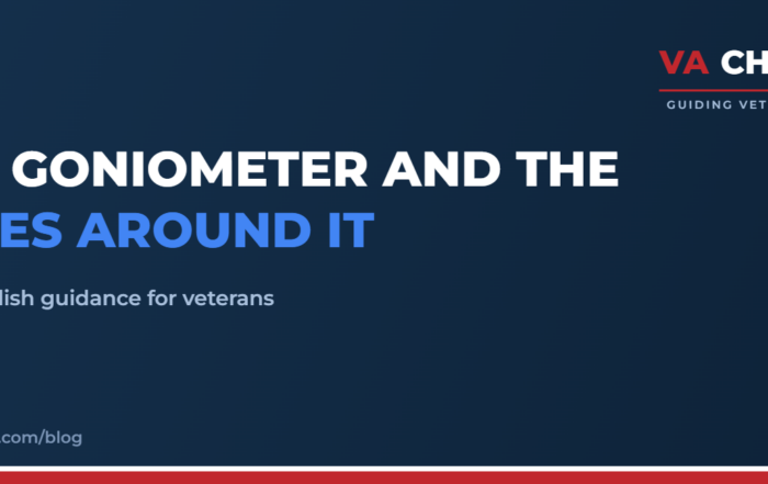 The Goniometer and the Rules Around It | VA Champion guide